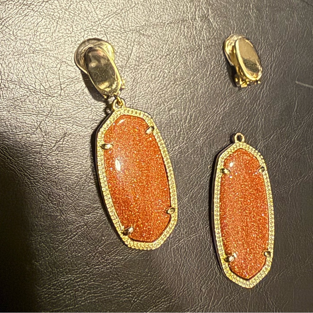 Kendra Scott clip-on earrings